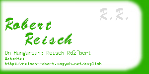 robert reisch business card